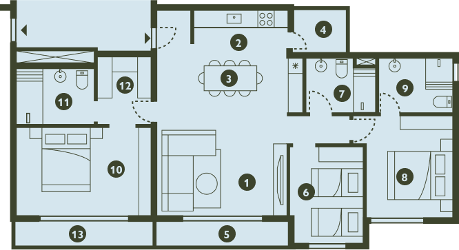 Three bedroom
